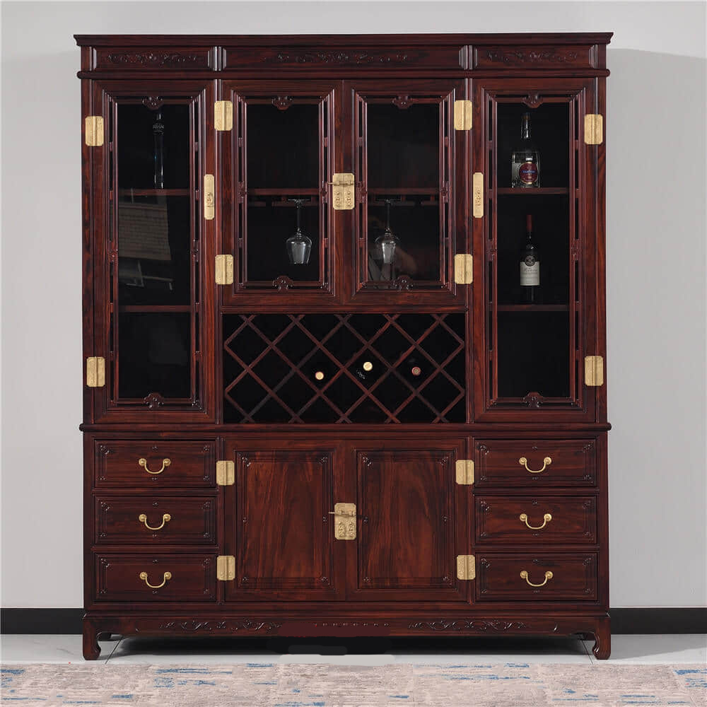 印尼黑酸枝 阔叶黄檀 酒柜